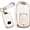 R-White, variant on Key Fob Cover Compatible with Honda Odyssey Freed Elysion 2016-2023 6 Button Keychain Case Holder Protector,B-Black