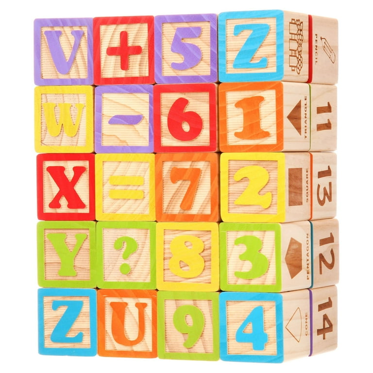 Alphabet Blocks Color-your-own Alphabet Blocks Wooden Alphabet