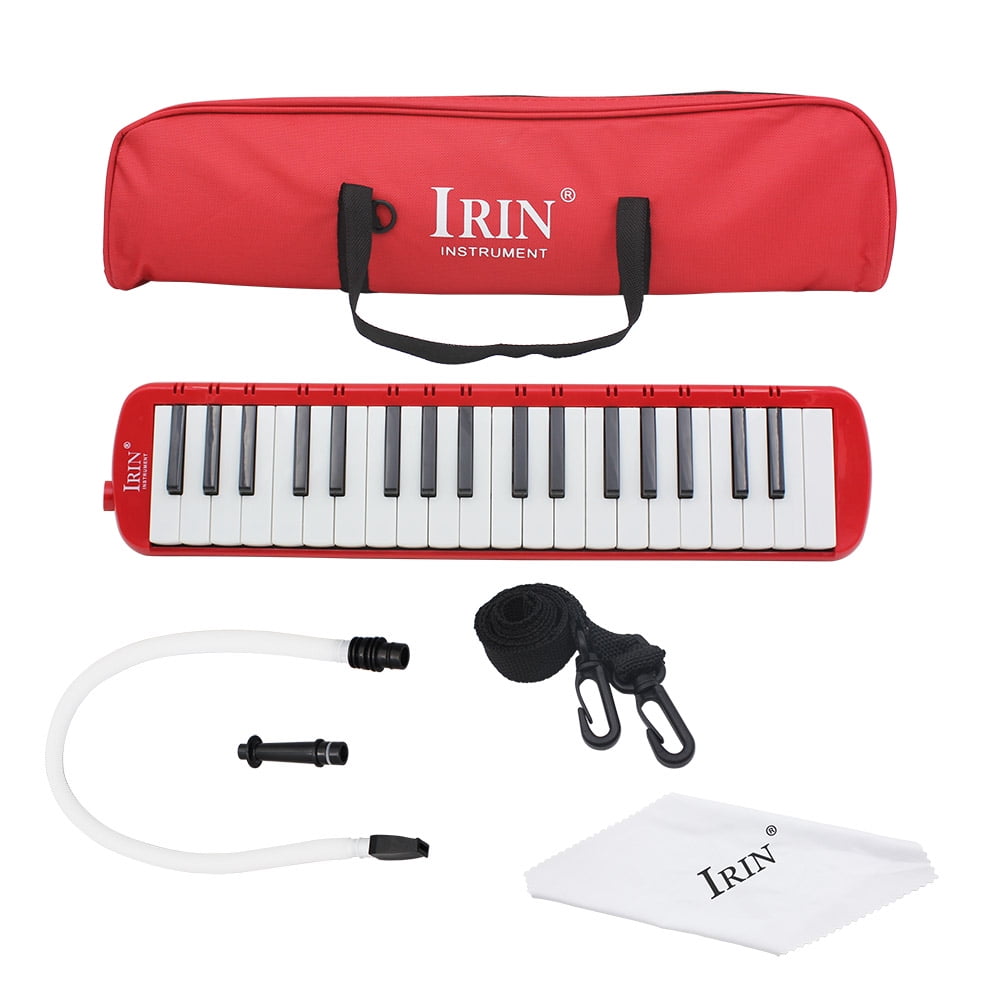 Baisidai 37 Key Melodica & Deluxe Carrying Case Red 