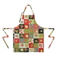 thumbnail image 2 of Pioneer Flower Floral Print Pattern Apron for Women and Men, Cotton Linen Waterproof with Pockets, Adjustable, 33x27 Inch for Kitchen, Gardening, BBQ, Salon, 2 of 6
