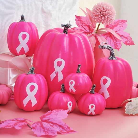 Pink Halloween Decor,Decorative Pumpkin for Halloween Party,Enchanting Autumn Decor, Unique Halloween and Other Holiday Keepsake Gift,Pink