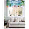 thumbnail image 5 of Tropical Valances for Windows, Rod Pocket Kitchen Valance Curtains - Soft & Washable Small Window Treatment for Living Room,&nbsp;Bathroom, Summer Ocean Starfish, 54x18inch, 5 of 9