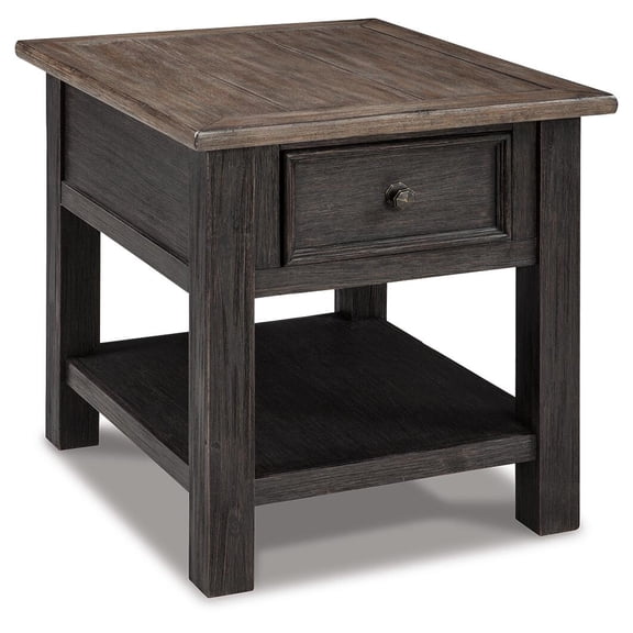 Signature Design by Ashley Casual Tyler Creek End Table, Grayish Brown/Black