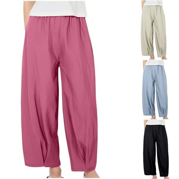 Ashirexll Girls High Waisted Pants Wide Leg Pants Toddler Kids Girls Fashion Solid Color Leisure Trousers