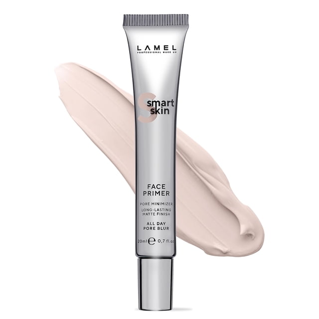 Prebase facial Lamel SmartSkin - Piel hidratada y suave - Eliminador de poros Hidratante de larga duración y acabado mate - Color natural N. 401-0.68oz.