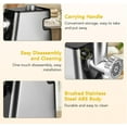 thumbnail image 6 of Electric Meat Grinder- 350W Motor with Sausage Stuffer & Meatballs Making, Food Grinder with Stainless Steel Blade & 3 Plates, Heavy Duty Meat Mincer for Home Kitchen & Restaurant, 6 of 8