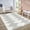 Beige Black, variant on Striped Washable Area Rug, Soft Low Pile Print Carpet, Non-Slip, Non-Shedding, Stain-Resistant Carpet for Living Room, Office, Nursery, Bedroom, Dining Room