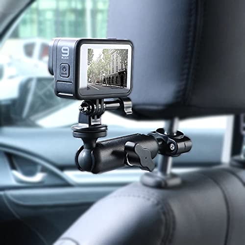 KARUIZI 360° Rotating Sports Camera Motorcycle Rearview Mirror, car seat mounting Bracket, Used for GoPro Hero5/6/7/8/9 + Sports Camera Accessories.… (seat Mirror) Walmart.com
