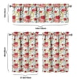 thumbnail image 6 of Kitchen Curtains and Valance Set 36 Inch Tier Pioneer Colorful Floral 3 Pieces Set Dining Room Small Curtain Drapes Cafe Curtains Valance for Home Decor Rod Pocket, 6 of 6
