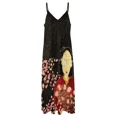 thumbnail image 4 of Vestido sin mangas Ume con flores de cerezo, elegante vestido suelto de verano para mujer, 4 of 6