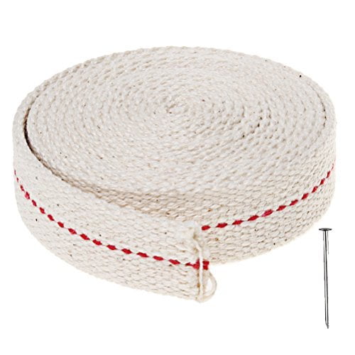 Lámpara de aceite Wick Pengxiaomei de 12 pies, 2 rollos de 3/4 pulgadas, algodón