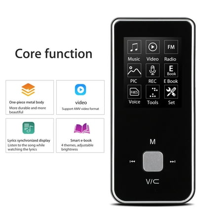 MP3 Player, EEEKit 32GB HiFi MP3 MP4 Lossless Sound Media Music Player Walkman Voice Recorder with Card Slot, Picture Browsing, FM Radio & Recording (Best Mp4 Player For Windows 8)