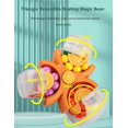 thumbnail image 3 of Black-orangeJuguetes giratorios de frijol mágico Fidget Spinner y rueda mágica, juguete rompecabezas juguetes con la yema del dedo para niños, niñas, adolescentes y adultos, 3 of 4