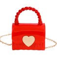 thumbnail image 2 of mdesiwst Women Handbag with Chain Strap Heart Clasp Mini Crossbody Bag Girls Cute Crossbody Purse for Street Dating Shopping, 2 of 8