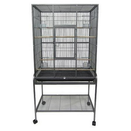 UPC: 0833775008304 | YML AV3018AS 1/2 in. Bar Spacing Aviary Cage with Stand – 31L x 19W x 61H in.