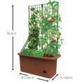 thumbnail image 3 of Vegetable Planter With Wheels And Trellis - 58 Inch Self Watering, 3 of 6
