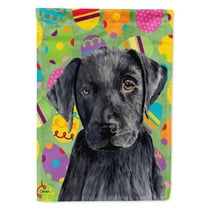 Labrador Easter Eggtravaganza Flag Canvas House Size