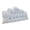 Light blue, variant on Ruffle Edge Backrest Pillow Large Bed Support Cushion Tufted Headboard Pillow for Home Relaxation