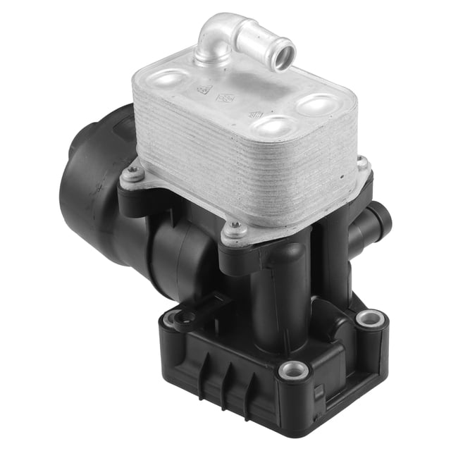 Conjunto de adaptador de carcasa de filtro de aceite del enfriador de aceite Unique Bargains No.03L115389E con sellos y tornillo para Audi A3 TT