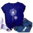 thumbnail image 4 of outfmvch t shirts for women fashion casual print short sleeves loose t-shirt womens tops shirts for women navy, 4 of 5