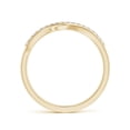thumbnail image 2 of ANGARA Natural Diamond Swirl Bypass Ring in 14K Yellow Gold for Women (Size-1.3mm | Color-G | Clarity-VS2) | April Birthstone, Birthday, Anniversary, Jewelry Gift for Women | Natural Diamond Ring, 2 of 10