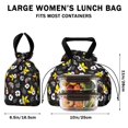 thumbnail image 5 of Pioneer Flower Floral Print Pattern Drawstring Lunch Bag Women - Drawstring Lunch Bag Insulated for Work Office - Stain-Resistant Large Lunchbags for Women with Multi-Pockets, 5 of 6