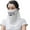 White, variant on Face Cover Ear-hanging Design Three-dimensional Cutting Process Ear-Hanging Design Sunscreen Face Guard for Cycling