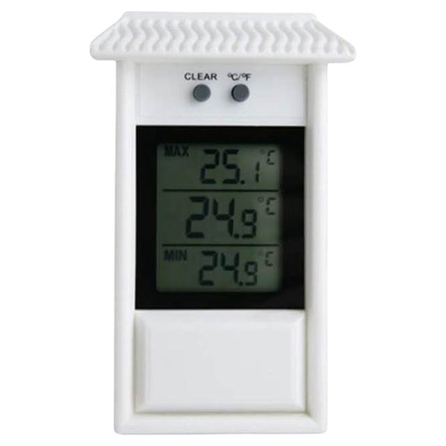 LCD Digital Indoor/Outdoor Garden Greenhouse Wall Temperature Measurement Min Value Display