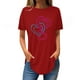 thumbnail image 1 of Camisetas de Manga Corta para las Mujeres Cuello Redondo Casual 3/4 Camiseta de Manga, Ligera Imitación de Algodón Cuatro Estaciones Top para el Hogar Y el Uso Diario, 1 of 3