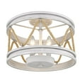 thumbnail image 3 of Wry Lighting Chatham 3-light Semi-Flush Mount in Gray Driftwood, 3 of 4