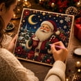 thumbnail image 3 of Christmas Pearl Art DIY Kit, Santa Painting Set with Frame, Creative Bead Art Craft Supplies, Holiday Home Wall Decor Project for Adults, 3 of 5