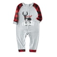 thumbnail image 1 of ITFABS Tenue de Noël Parent-Enfant, Pyjama à Manches Longues Imprimé Élan, 1 of 7
