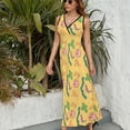 thumbnail image 6 of Miss Frizzle In A Pickle Magic School Bus Sleeveless Dress Dresses Women Summer Evening Dresses Ladies Bohemia Long Dresses, 6 of 9