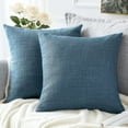 thumbnail image 2 of Cushion Covers Set of 2 Linen Decorative Square Pillow Cases, 2 of 5