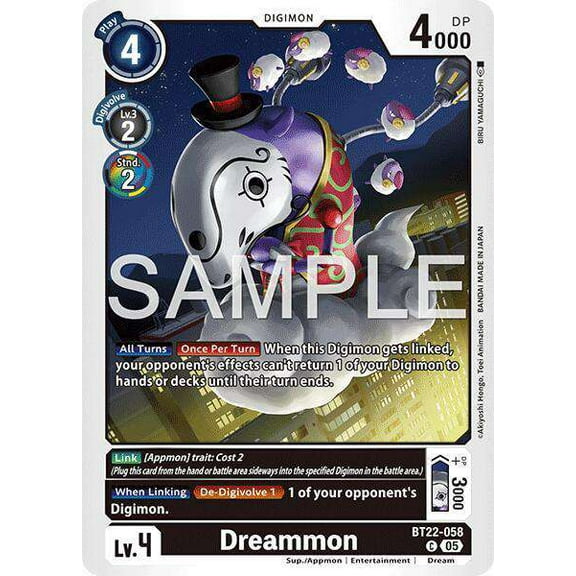 Digimon Cyber Eden Common Dreammon BT22-058