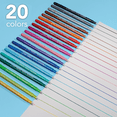 thumbnail image 3 of LYRA Graduate Fineliner Markers, 0.5 mm, Assorted Colors (20 Ct), Art Markers for Adults & Students, 3 of 6