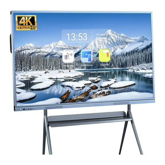 OmninexHub Smart Board, 55 Inch Touch Screen All-In-One Computer 2160P Monitor Interactive Whiteboard, Wireless Projection Smart Board for Classroom, Education And Office
