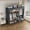 Gray, variant on Heavy Duty Portable Closet Large Capacity Wardrobe with Reinforced Tubes 4 Hanging Rods Non-Woven Cover Freestanding Bedroom Storage Solution