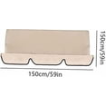 thumbnail image 5 of Elegante funda para columpio para espacios exteriores, funda de repuesto universal con protección UV, parasol, impermeable, antiarrugas, estilo moderno para patio, césped y terraza, 5 of 5