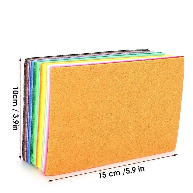 Pack of 80 decorative felt pens 10 x 15 cm for crafts and sewing at home