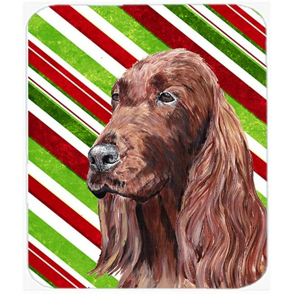 Irish Setter Candy Cane Christmas Mouse Pad, Hot Pad Or Trivet