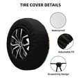 thumbnail image 3 of My Hero Academia Spare Tire Cover Waterproof Dust-Proof Universal Wheel Tire Cover Protector Accessories 14" 15" 16" 17", 3 of 7