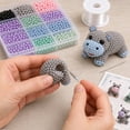 thumbnail image 4 of Tiny 3D Beaded Animal DIY Kit – Beginner Friendly Handmade Bead Art Set, Cute Mini Animal Decor Gift for Craft Lovers Hippo, 4 of 5