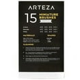thumbnail image 2 of Arteza Detail Paint Brushes Art Supply Set, 15 Pack, 2 of 7