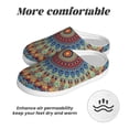 thumbnail image 6 of Wukai Round Mandala Print Women's Indoor Bedroom Slipper Slip On Shoes, Unisex House Shoes with Anti-Skid Sole for Men, Gift for Women Men-39/40, 6 of 7