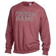 thumbnail image 2 of Men's ComfortWash Maroon Fordham Rams Garment Dyed Fleece Crewneck Pullover Sweatshirt, 2 of 3