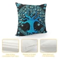 thumbnail image 4 of Autua Tree of Life Graphic Decorative Pillow Cover for Home Couch Living Room Bed Sofa - Durable Cotton Linen Fabric, Zipper Closure, 1PC 18x18in, 4 of 5