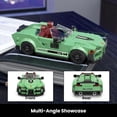 thumbnail image 5 of Super Sports Car Building Set, 348 Piece Race Car Model Construction Toy with Display Case, Collectible Vehicle Building Blocks Kit, 5 of 5