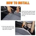 thumbnail image 5 of Car Steering Wheel Lock, Seat Belt Lock, Anti-Theft Device, Small and Light-Weight, Multi-Functional, Fit Most Vehicle, SUV, Golf Cart Security (Black), 5 of 5