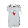 thumbnail image 2 of Hudson Baby Infant Boy Cotton Rompers, Boy Whimsical Dog, 0-3 Months, 2 of 5